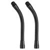PATIKIL 200 Mm Microphone Gooseneck 2pcs 16 Screw Metal Universal Hose Flexible Arm Gooseneck Tube Extension Multifunctional DIY Black Mm-27