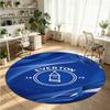 Everton Football Printed Round Crystal Velvet Rug Soft Non Slip Floor Carpet For Bedroom Holiday Gift