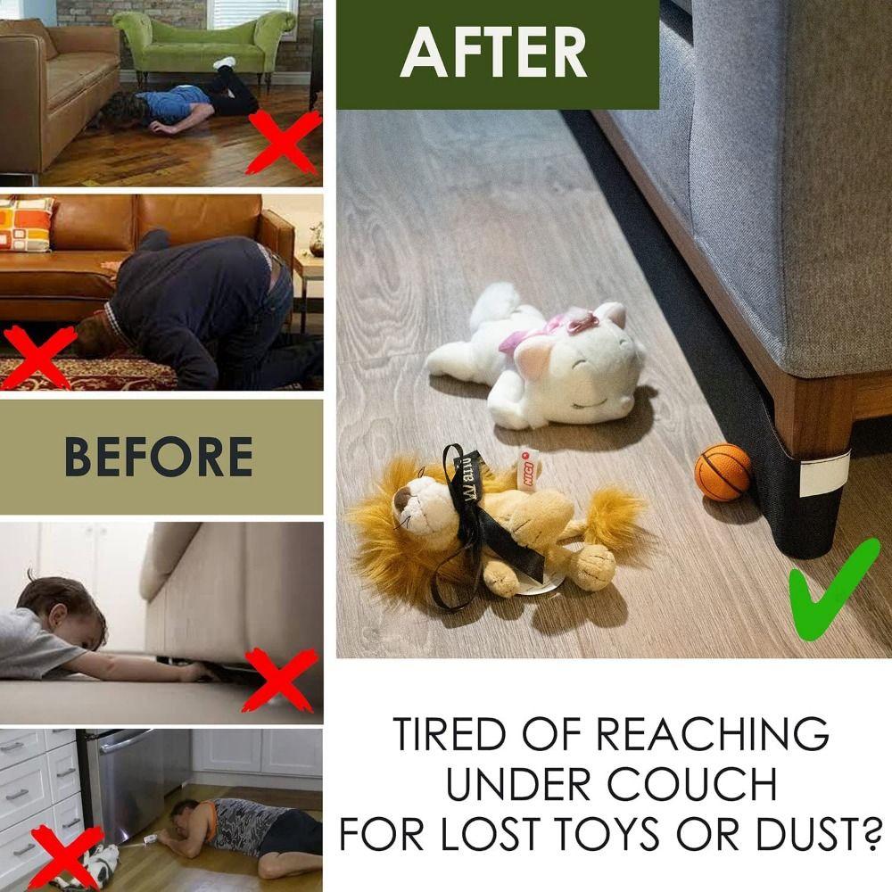 Bed Bottom Strip Adhesive Strap Baffle Sofa Toy Blocker Gap Bumper Avoid Sliding Under Couch
