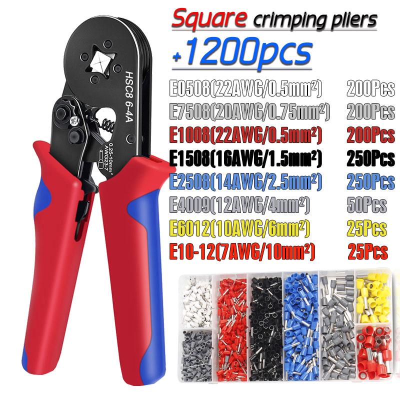 Инструменты для обжима наконечников, мини-электроинструменты HSC8 6-4/10-6(0,25-10 мм²) Зажим для ремонта проводного соединения