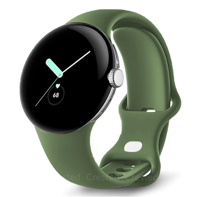 Силиконовый ремешок No Gap для умных часов Google Pixel Watch, браслет Correa, аксессуары, ремень для часов Pixel Watch Sport Active Band