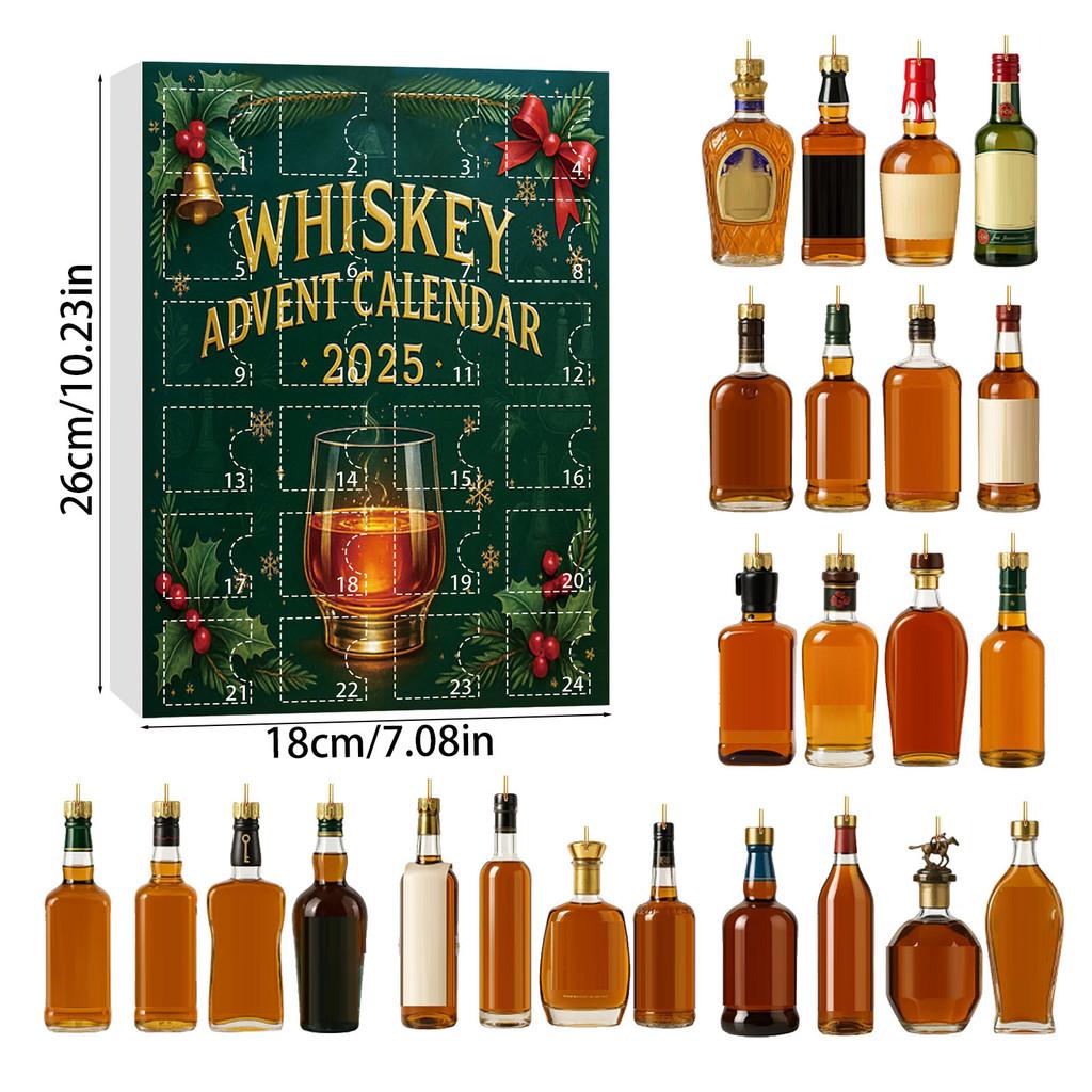 Christmas Bottle Style Acrylic Advent Calendar With 24 Surprise Blind Boxes For Holiday Party Decor