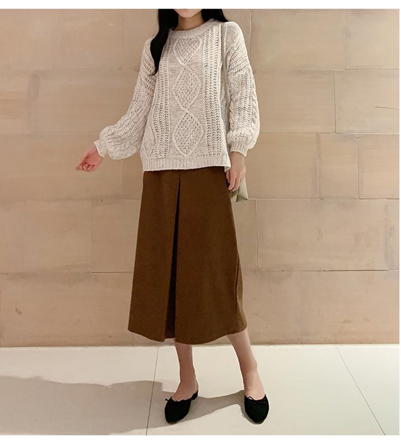 Женская замшевая юбка-карандаш большого размера с высокой талией в цвете Маillard, стройнящая, А-силуэта, средней длины