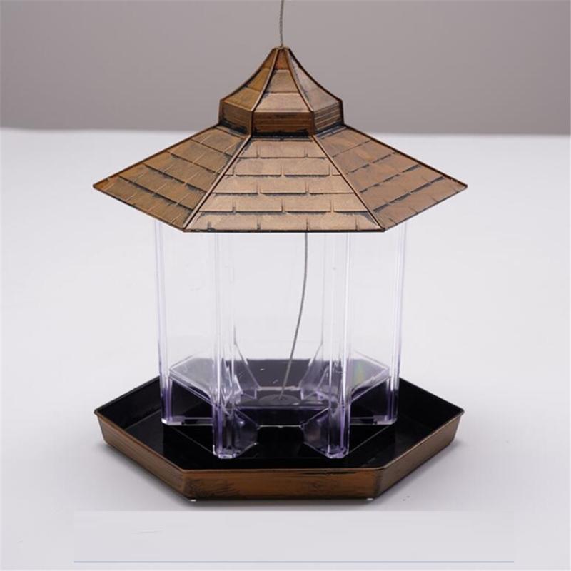 Кормушка для диких птиц снаружи, анти-белка, подвесная кормушка для птиц для сада, патио, наружное украшение