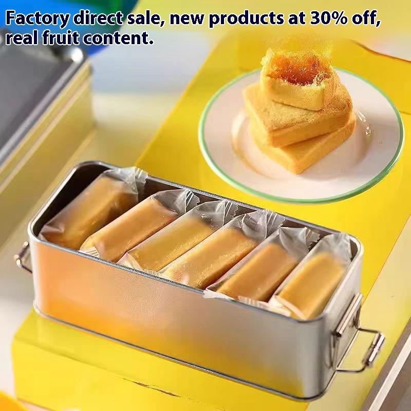 NEW Buckle Tin Box Rectangular Tinplate Box With Lid Metal Storage Box Cake Packaging Box With Buckle Candy Box