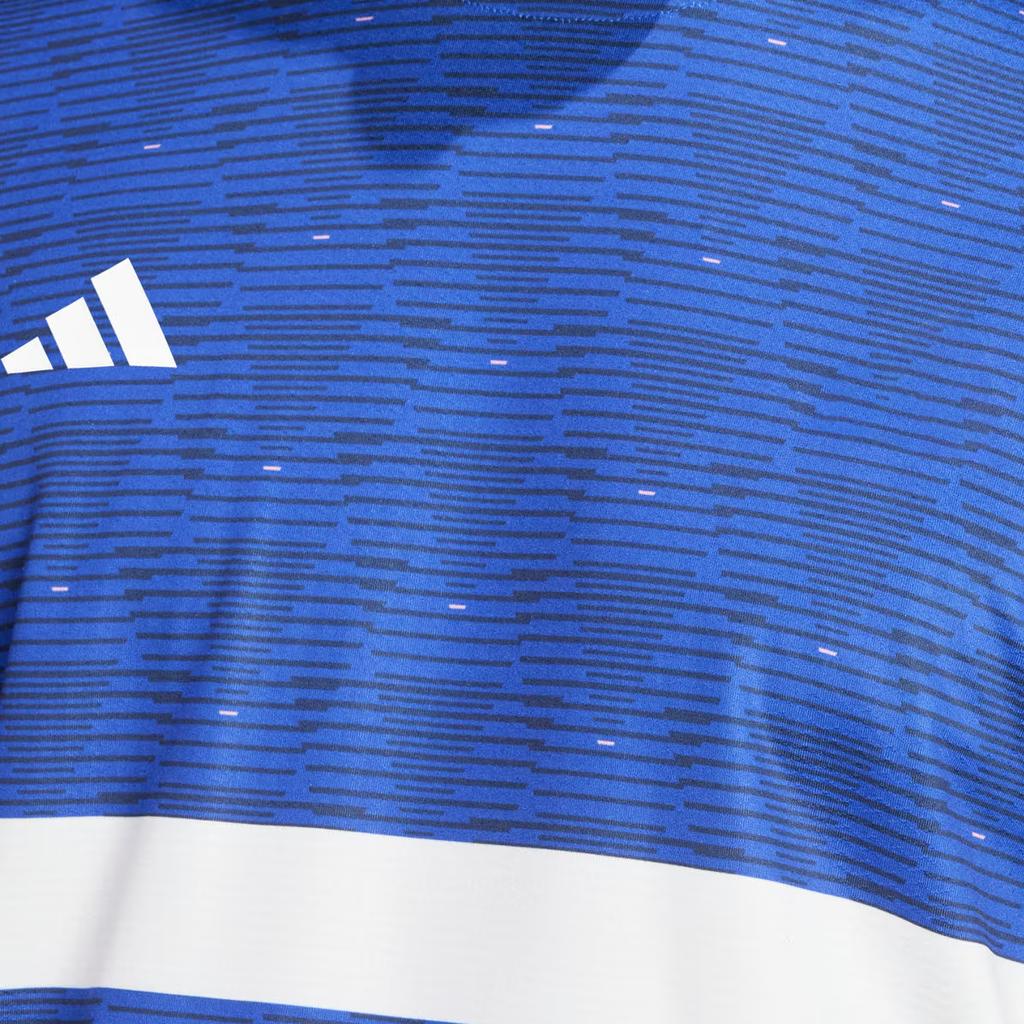 Adidas Футболка с коротким рукавом и принтом логотипа Tennis Freelift, дышащая, мужская, полуфлуоресцентно-синяя IY9452