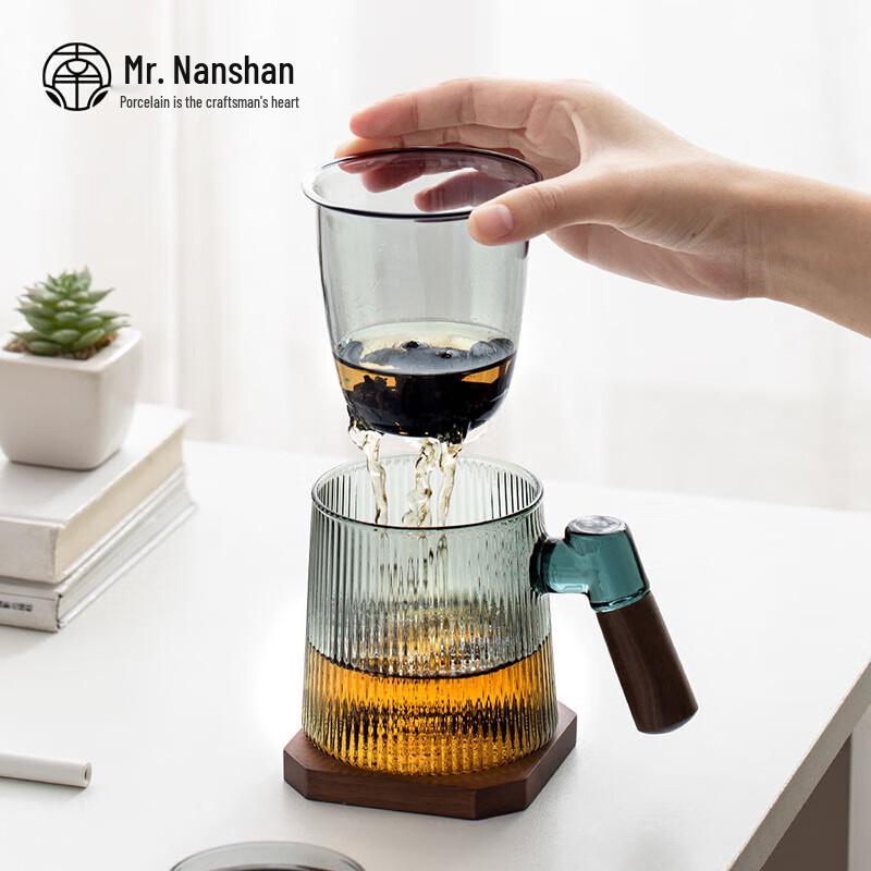 Стеклянная чайная чашка Nanshan с крышкой