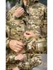 Sharkskin Tactical Hooded Camouflage Jacket - Fleece-Lined, Thick Soft Shell for Mountaineering.