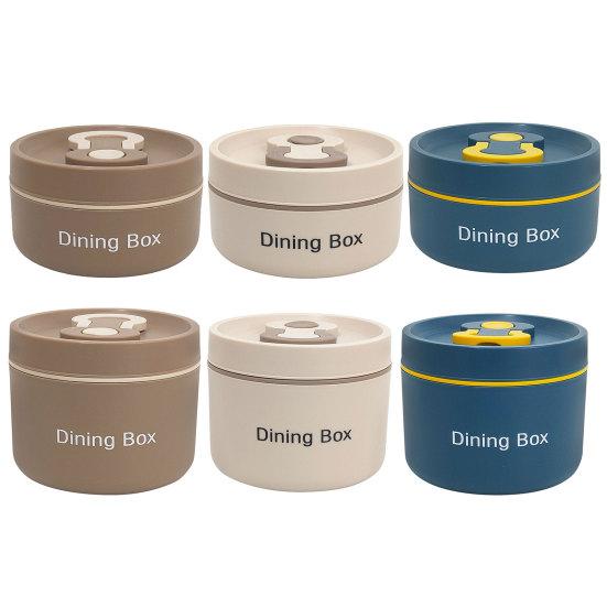 650 мл/350 мл Ланч-бокс Большой вместимости Герметичный Зеркальная полировка Пищевой класс Хорошая герметичность Сохранение свежести Штабелируемый Термоконтейнер для еды