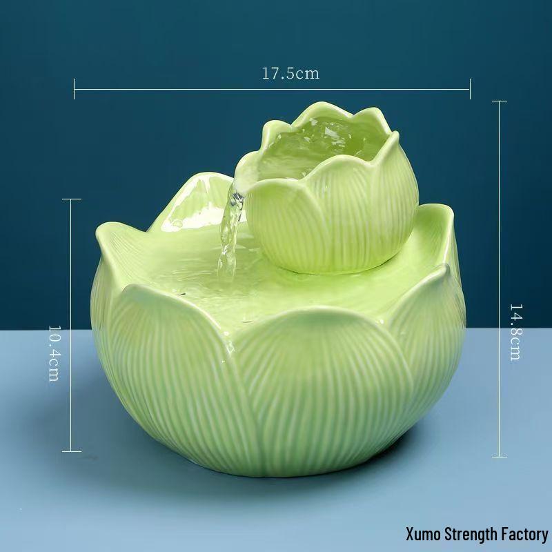 Керамическая Автоматическая Поилка для Животных - Динамичная Циркулирующая Чаша для Кошек и Собак, Не Требует Подключения к Сети