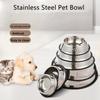1PC Stainless Steel Pet Bowl Cat Bowl Dog Food Bowl Multi-Specification Anti-fall Food Bowl Food Bowl Feeding Pet Supplies