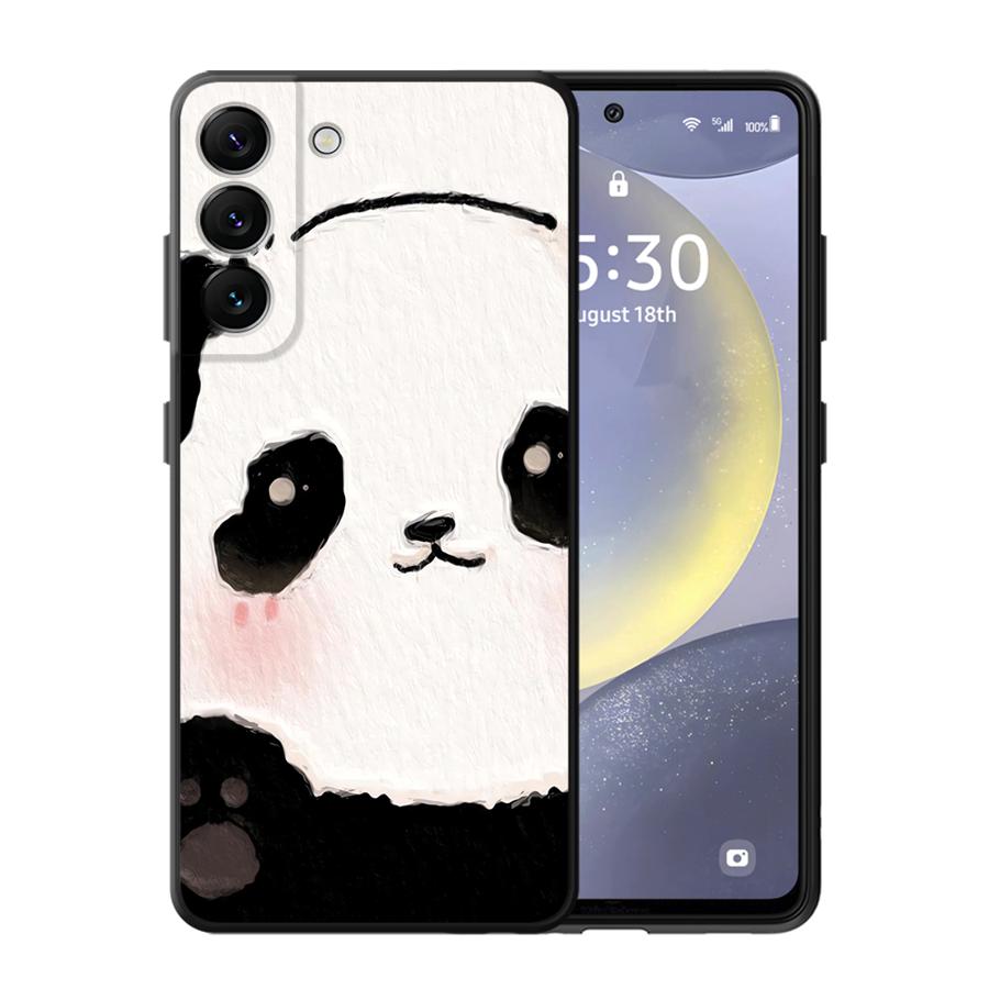 Мультяшный милый чехол-бампер с пандой для Samsung Galaxy A57 A37 A22 A25 A24 A52 A36 A26 A55 A32 A53 A35 A23 A73 A51 A71 A72