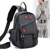 Breast Bag Men's Shoulder Messenger Bag Trendy Brand Men's Bag 2025 New Boys Casual Multi-functional Travel Small Backpack
