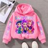 Весенне-осенняя женская толстовка K-pop «Охотники на демонов» с принтом аниме-персонажа, уличная одежда, детская модная толстовка