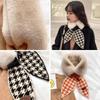 "High Quality" Warm Wool Cross Fashion Wool Stitching Scarf Joker Female Imitation Rex Rabbit Plush Scarf