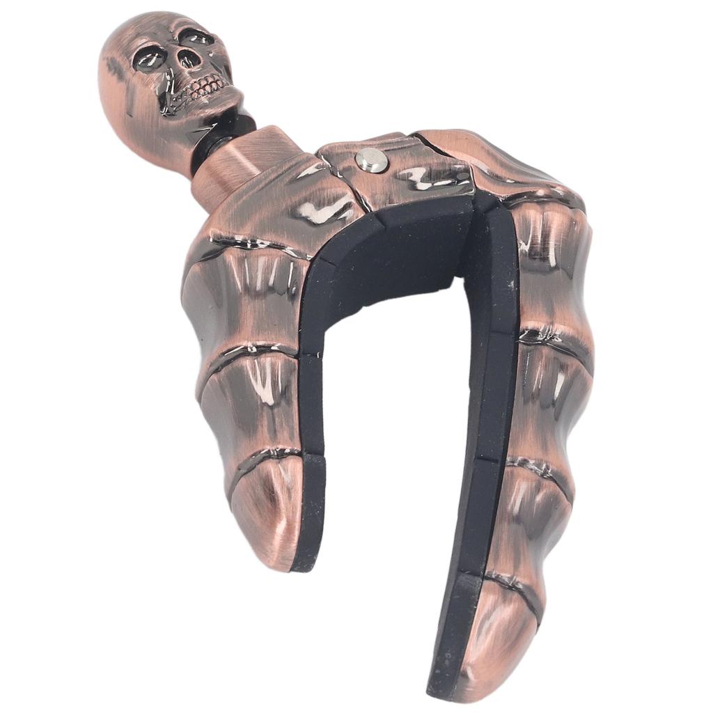 Гитарный каподастр с ручкой в виде черепа, фиксирующийся, мягкий силиконовый, устойчивый к царапинам каподастр для электроакустических гитар, укулеле