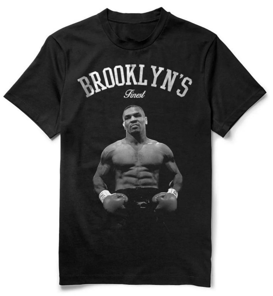 Mens Brooklyns Finest Mike Tyson TShirt Summer Cotton ONeck Short Sleeve Unisex T Shirt New Size S3XL