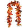 Flexible Autumn Leaf Garland Layered Leaf Clusters Faux Maple Vine Fall Leaf Vine  Wedding Decor