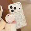 Чехол-подставка с магнитом и рисунком цветка для iPhone 16, iPhone 17 и iPhone 17 Pro Max