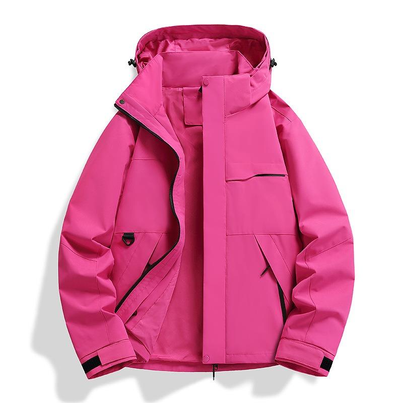 Женская куртка для активного отдыха, костюм для хайкинга, флисовая подкладка, ветрозащитная и водонепроницаемая куртка три-в-одном, мужская, на заказ