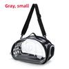 Portable Breathable Pet Shoulder Bag Foldable Transparent Pet Carrier Large Capacity Lightweight Cat Carrier Outdoor Travel