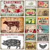 Retro Diner Tin Sign Poster Vintage Wall Posters Metal Sign Decorative Wall Plate Kitchen Plaque Metal Vintage Decor Accessories