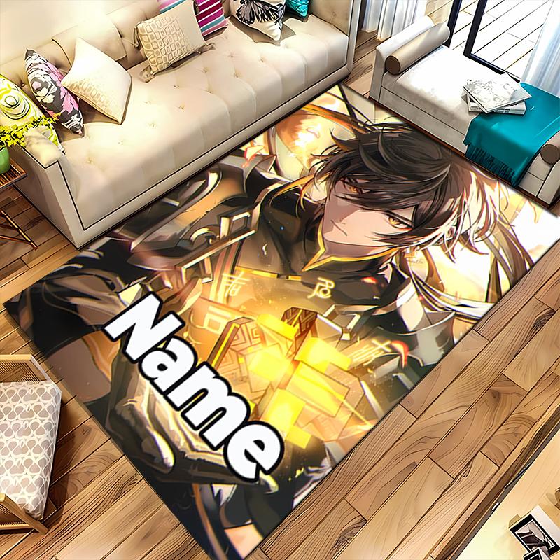 Custom personalization Genshin Impact characters Area Rug - Perfect For Kitchen, Bathroom,Laundry Room Decor Large Size Available,Gift All Seasons