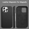 Luxury Leather Magnetic Case for IPhone 15 Pro Max 14 13 Pro Max Plus Mini for Magsafe Wireless Charging Phone Cases Back Shockproof Cover