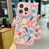 Мягкий силиконовый чехол для телефона с цветком для iPhone 16 Pro 15 Plus 14 13 12 Pro Max 11, защита объектива, противоударный бампер, задняя крышка