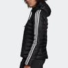 Adidas Originals three-stripe hooded puffer jacket (Unisex) Puffer Jackets ED4784