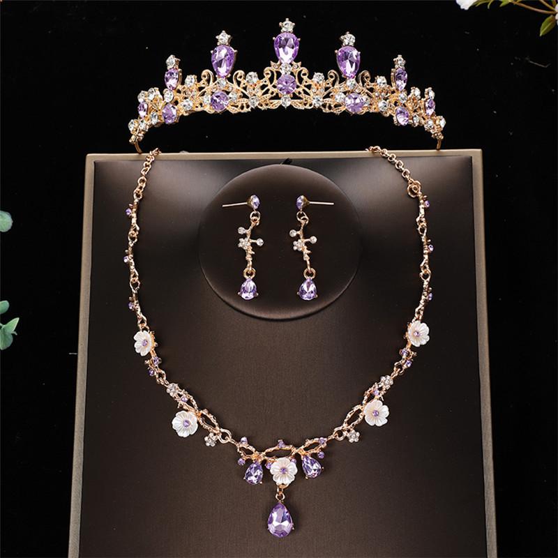 Children's Princess Birthday Crown Set: Includes Crown, Headband, Necklace & Earrings