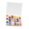 36 Pieces Prewound Bobbin Thread Collection Sewing Machine Bobbins Polyester Spools Storage