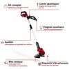 Einhell Coupe-bordures Sans Fil GE-CT 18 Li PXC (18V) Livré Avec Batterie 2,5 Ah Et Chargeur