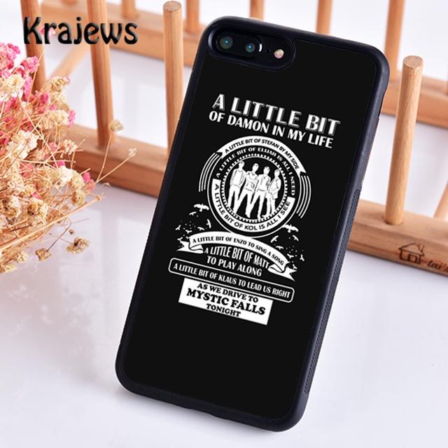 Krajews Дневники вампира КОМАНДА ДЕЙМОНА Мягкий чехол для телефона для iPhone 17 Air 16 15 14 plus 11 12 13 pro max coque Fundas