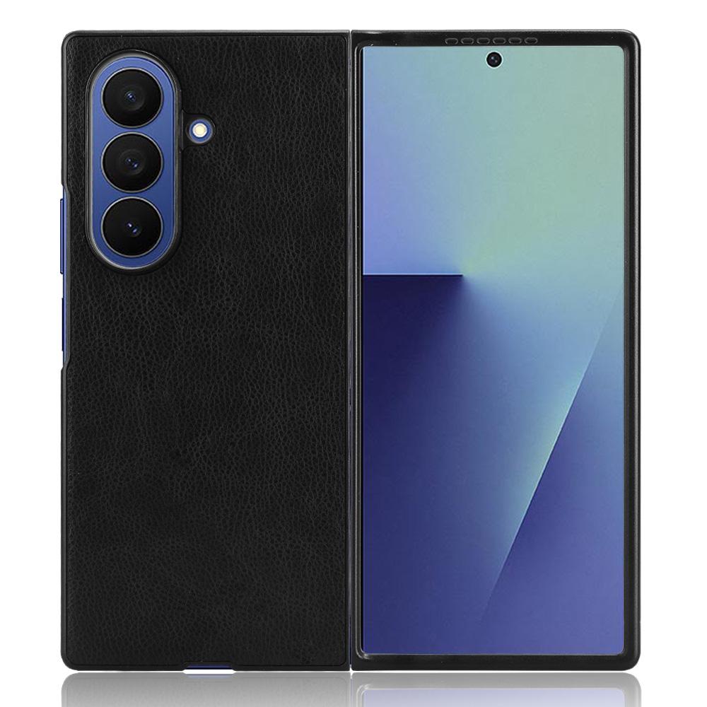 For Samsung Galaxy Z Fold7 5G Case Litchi Texture PU Leather + PC Phone Cover