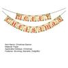 Винтажный баннер «Счастливого Рождества», ретро-ностальгическая рождественская гирлянда, украшение для дома, офиса, стены, окна, двери, каминной полки, декор для рождественской елки
