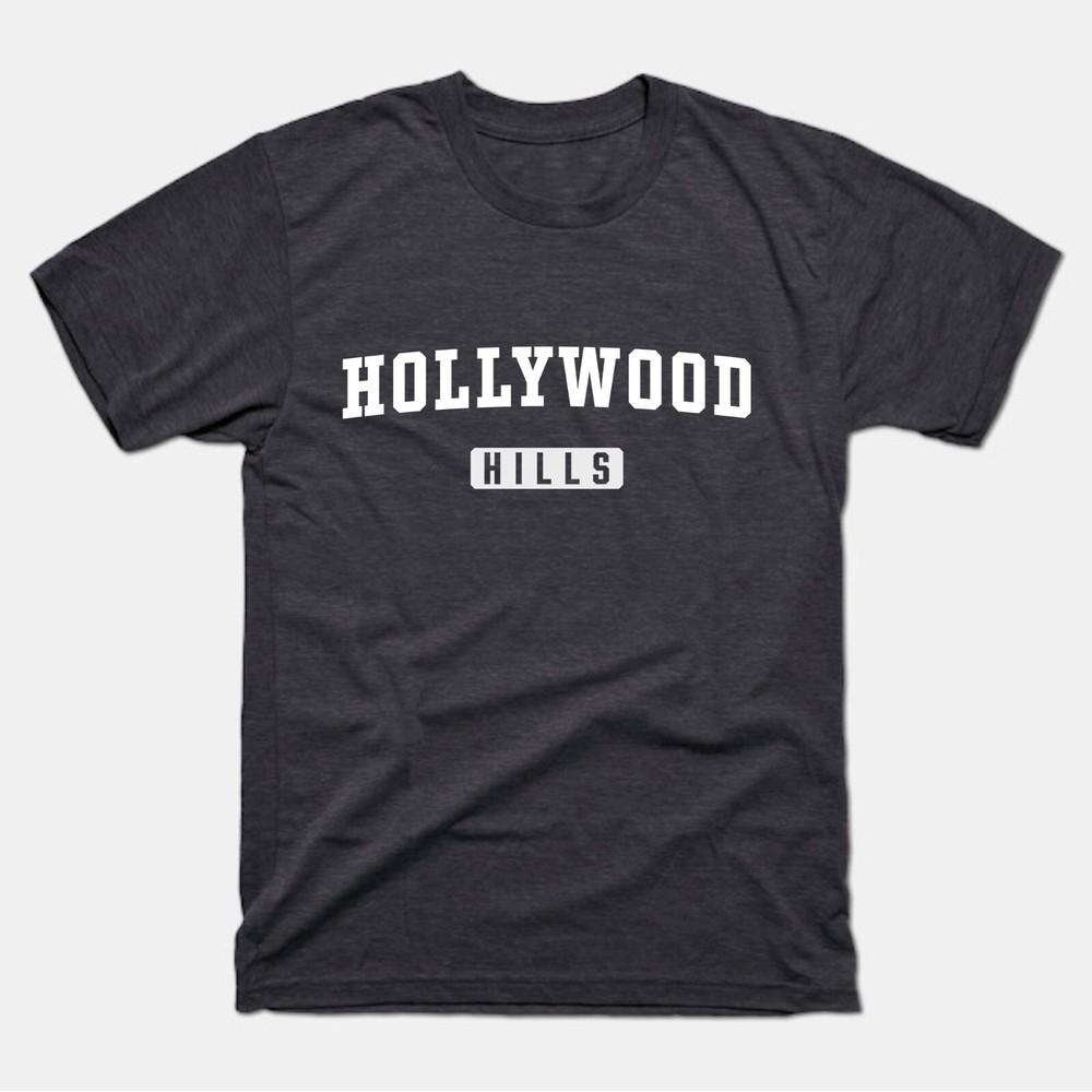 Футболка Hollywood Hills | Классическая футболка Hollywood Hills California Унисекс