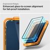 Tempered glass screen protector for iPhone 15 Plus ALM Glass FC - black 2 pcs.