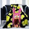 Bob's Burgers Blanket Moods of Tina Print Plush Quilt Home Office Sofa Travel Warm Casual Student Blankets Flannel Blanket