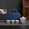 Travel Tea Set, Convenient Ceramic Express Cup, a Pot of 3 Cups, Company Business Activities Souvenir