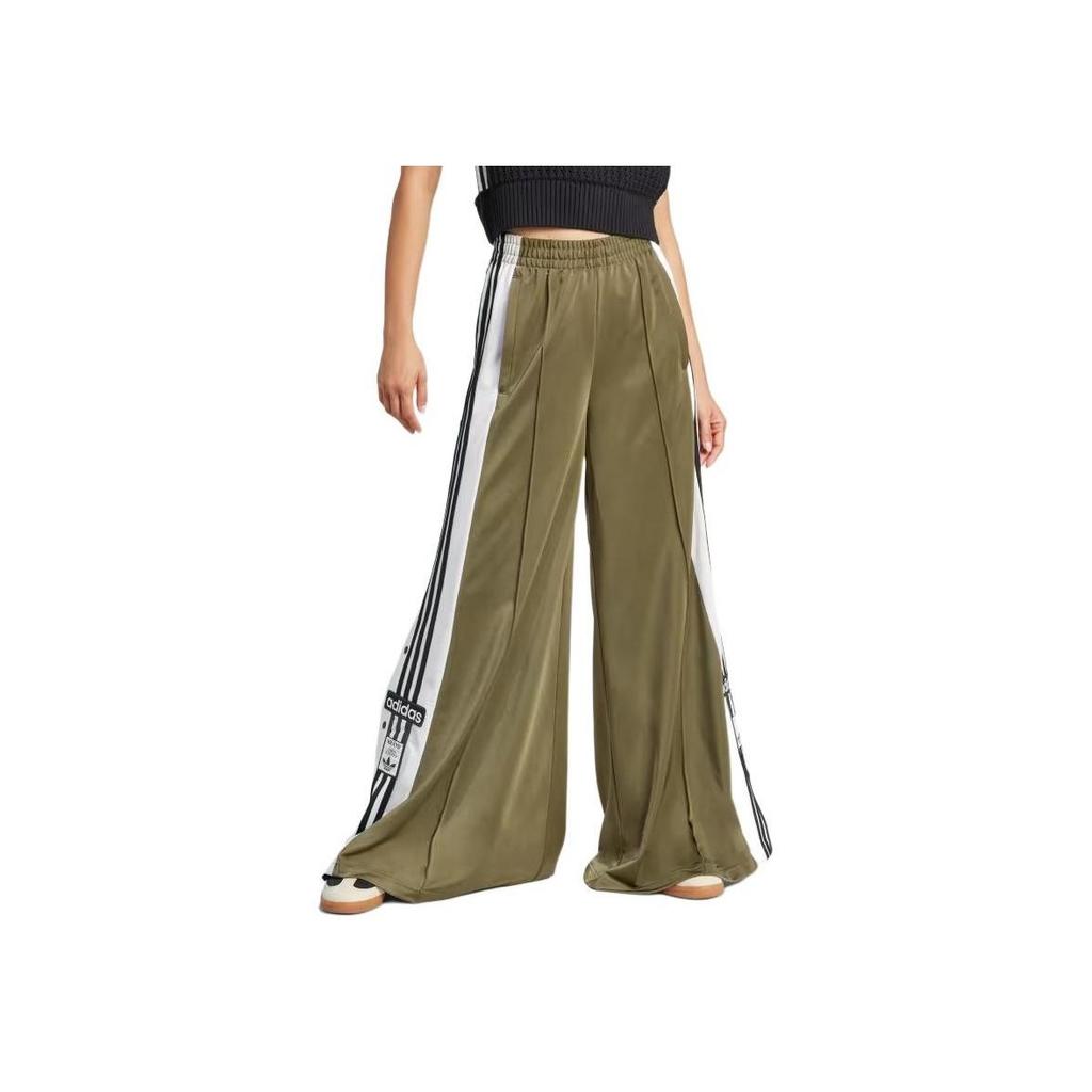 adidas Оригинальные брюки Adicolor Ss24 Adilenium Oversized с кнопками по бокам Adibreak, женские, свободные, ретро, спортивные, вязаные, с вставками JM9272
