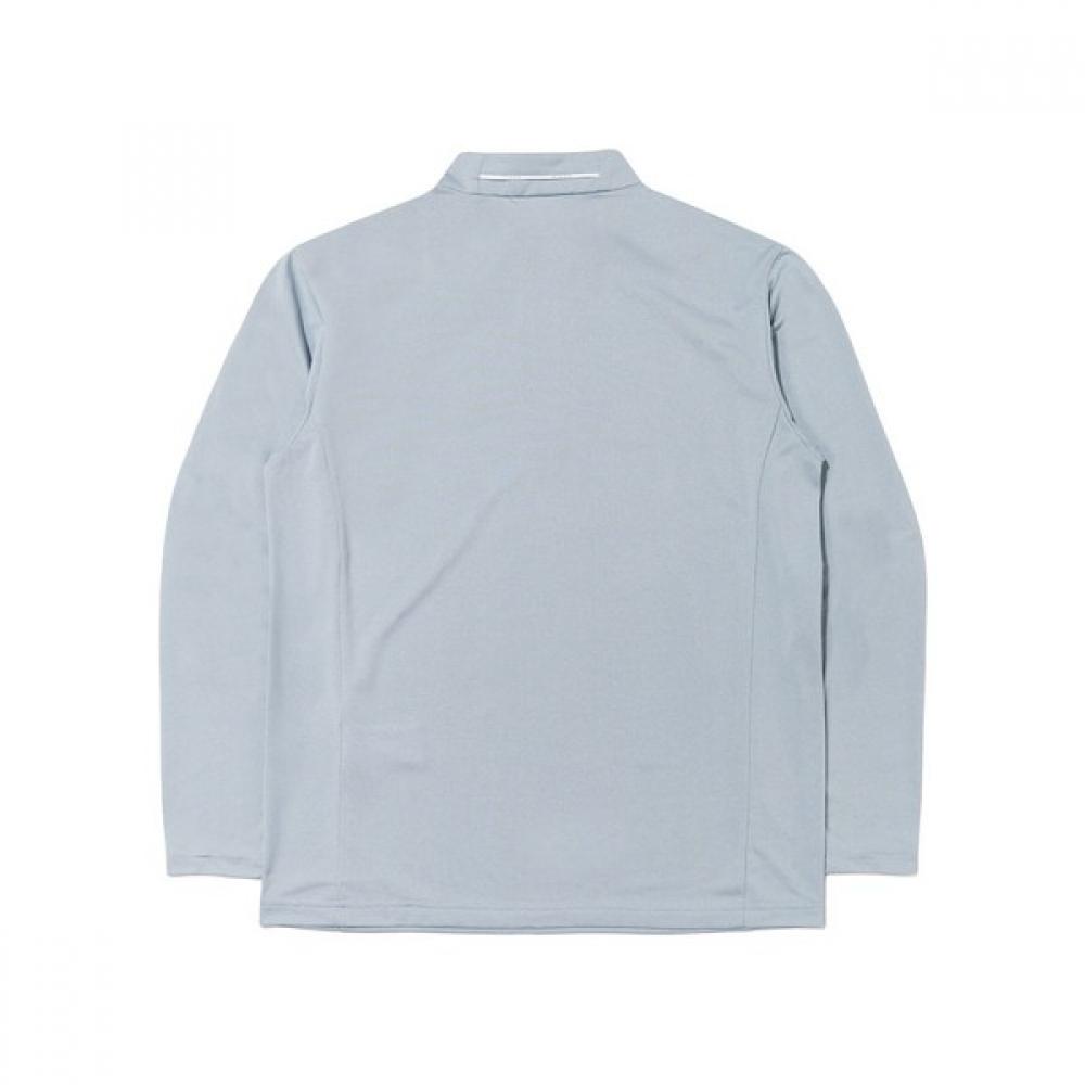 Eider Мужская футболка с длинным рукавом и молнией в стиле поп-меланж Dmp23285