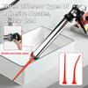 Red Long Sausage Nozzle Glass Cement Structural Adhesive Nozzle  For Sausage Caulking