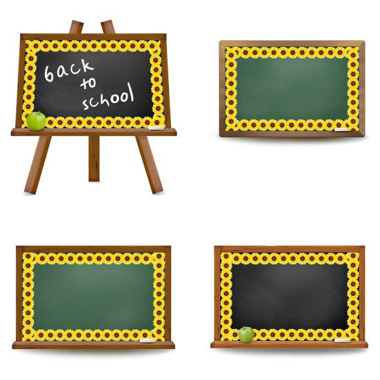 Yousheng Sunflower Bulletin Board Border Roll Self-Adhesive Classroom Decor Floral Trim for Blackboard Whiteboard DIY Wall Decal