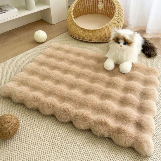 Плюшевое одеяло для питомца, толстый ортопедический коврик для собаки и кошки, водонепроницаемая подкладка, нескользящее дно, съемный моющийся чехол, защита от проливания для лежанки питомца