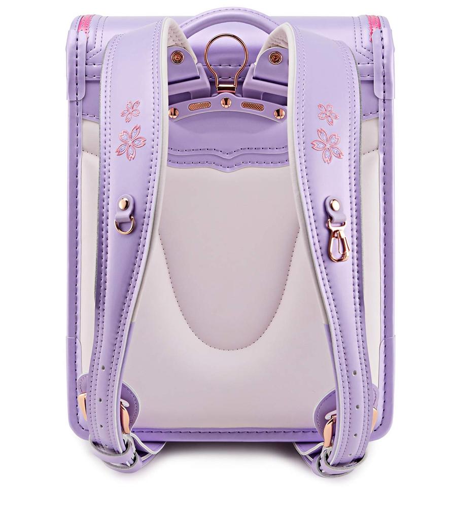 Coulomb Sakura Beautiful School Bag for Perfect for Elementary School Luxurious Sakura Shiny Pearl Durable Gift Available In 5 Colors Model,