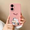 Для Redmi A1 Turbo 4 A4 13 14C 14R A2 K70 Ultra A5 чехлы для телефонов милые узоры котят и сов высококачественный жидкий силикон анти-падения оболочки для корпуса Redmi