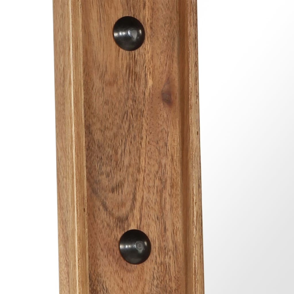 Mirror Made of Solid Acacia Wood 50x50 cm