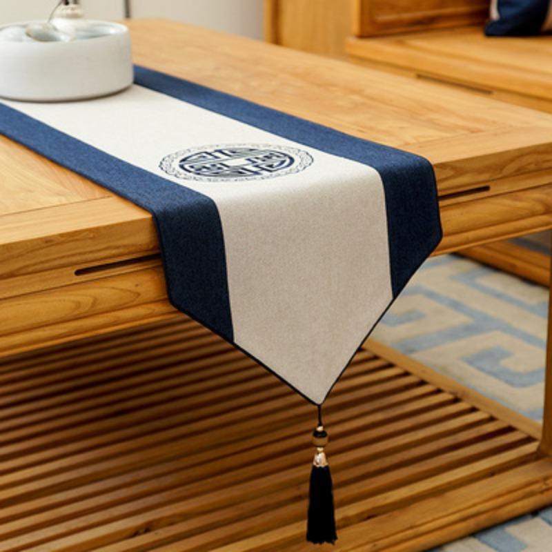 Китайская скатерть с кисточками для кофе, чая, скатерть для ТВ-шкафа, ткань для покрытия обуви, флаг для кровати, современные простые покрытия для столов, Рождество