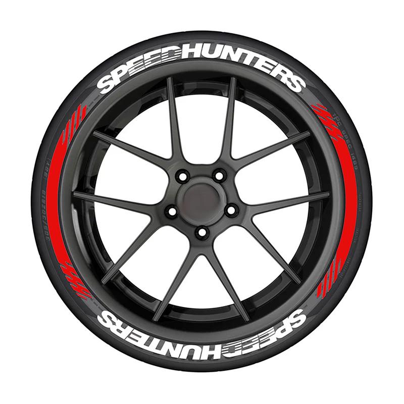 SPEED HUNTERS Наклейки на шины и диски Новые наклейки для стайлинга шин Буквенные наклейки Постоянные наклейки Стайлинг наклеек на шины Без клея